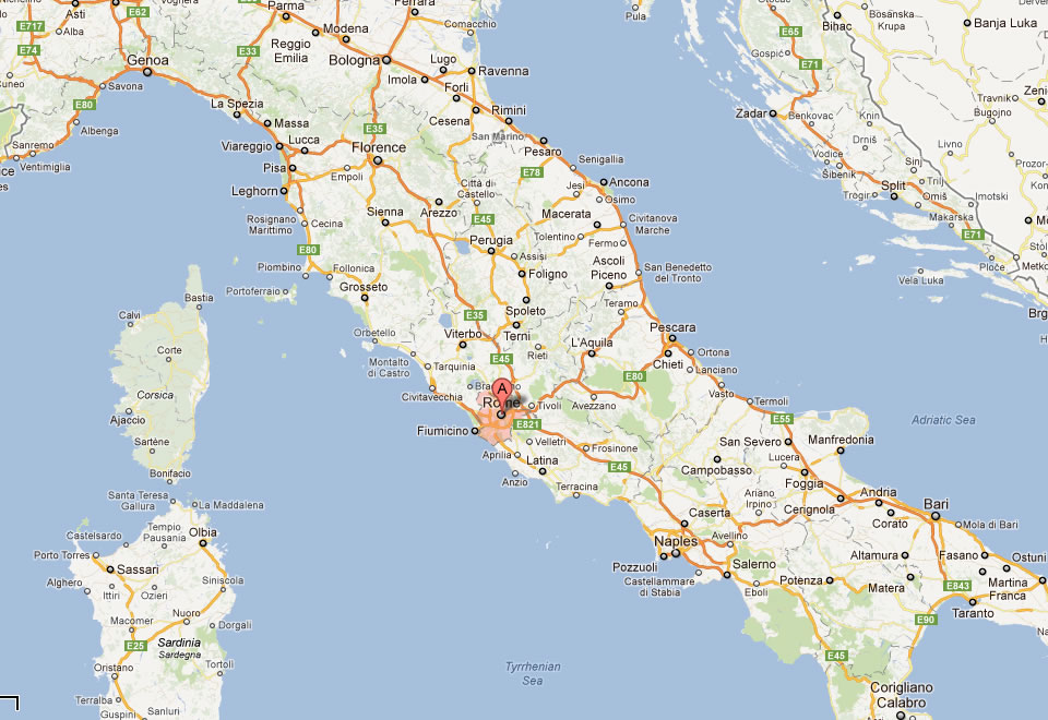karte von roma italien